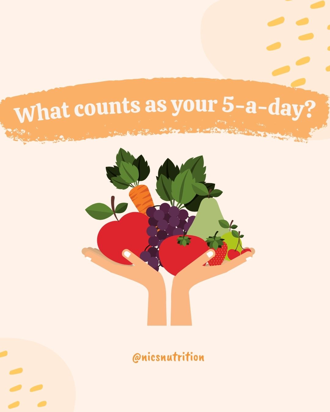 What Counts Within the course of Your 5-A-Day?